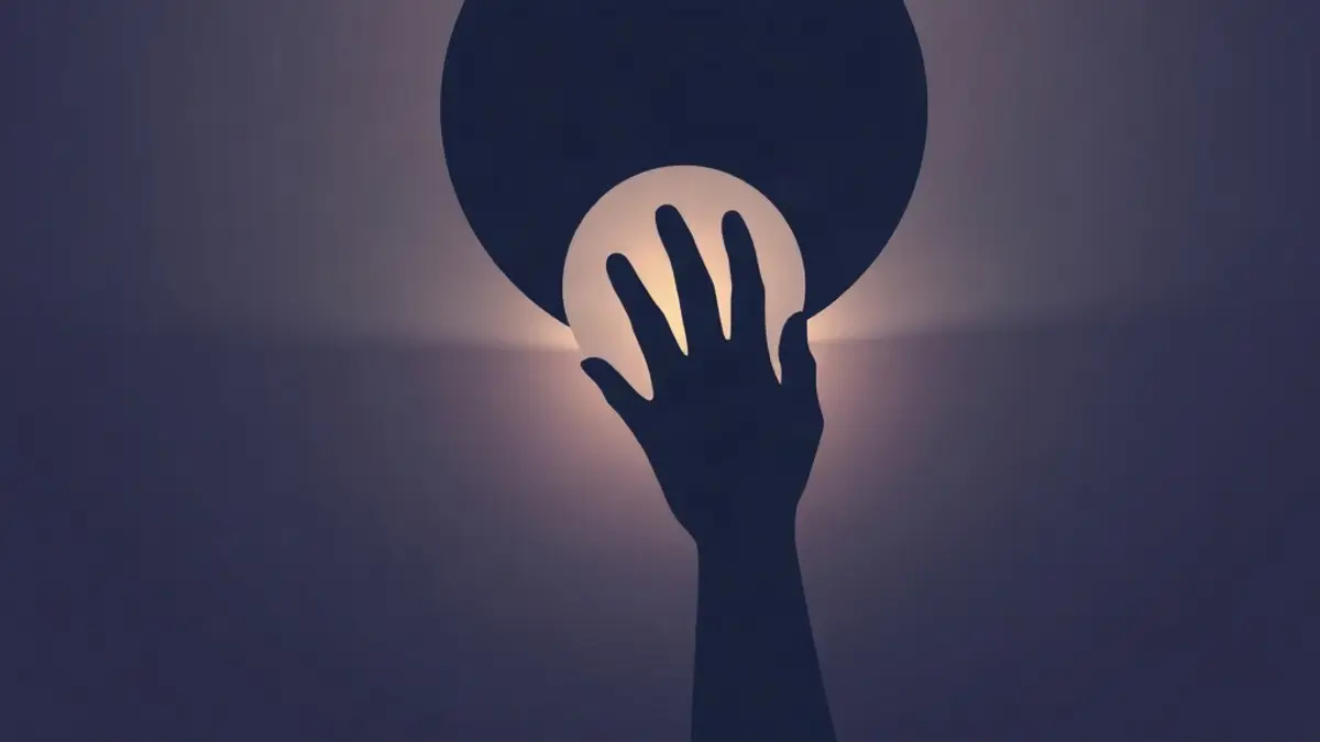 Abstract illustration representing why trying to sleep makes it harder