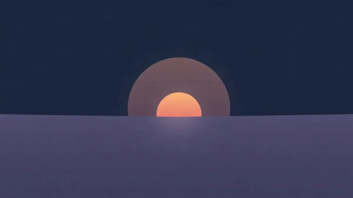 Abstract illustration representing waking up too early and not getting back to sleep